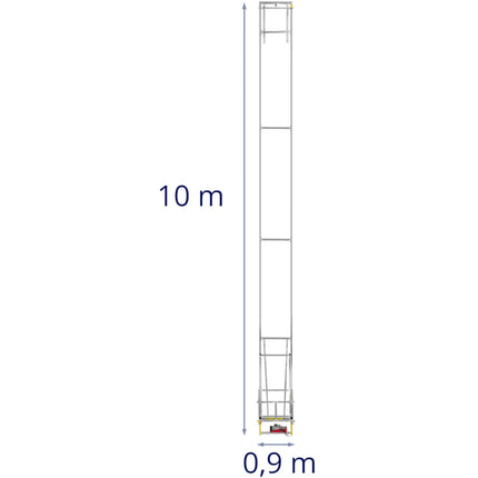MSW Construction roofing winch with remote control 10 m up to 300 kg 1500 W – image 2