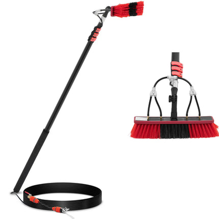 Ulsonix Telescopic brush with water connection for washing windows, panels, width 35 cm, 165-540 cm