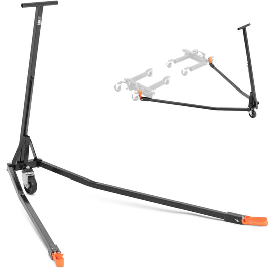 MSW Maneuvering positioning handle for vehicle trolleys