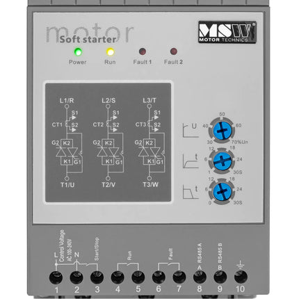 MSW Soft starter for soft starting of 3 A 1.5 kW 400 / 100-240 V engines – image 3