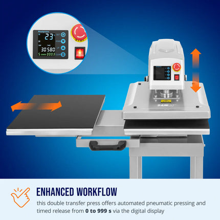 MSW Double pneumatic heat transfer press 40 x 50 cm – image 7