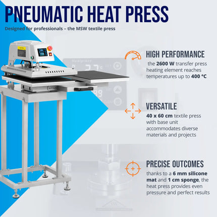 MSW Double pneumatic heat transfer press 40 x 50 cm – image 21