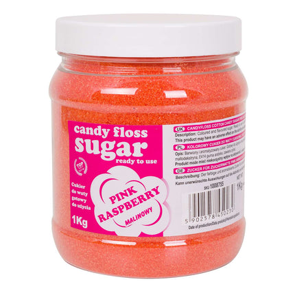 GSG24 Colorful sugar for cotton pink with raspberry flavor 1kg