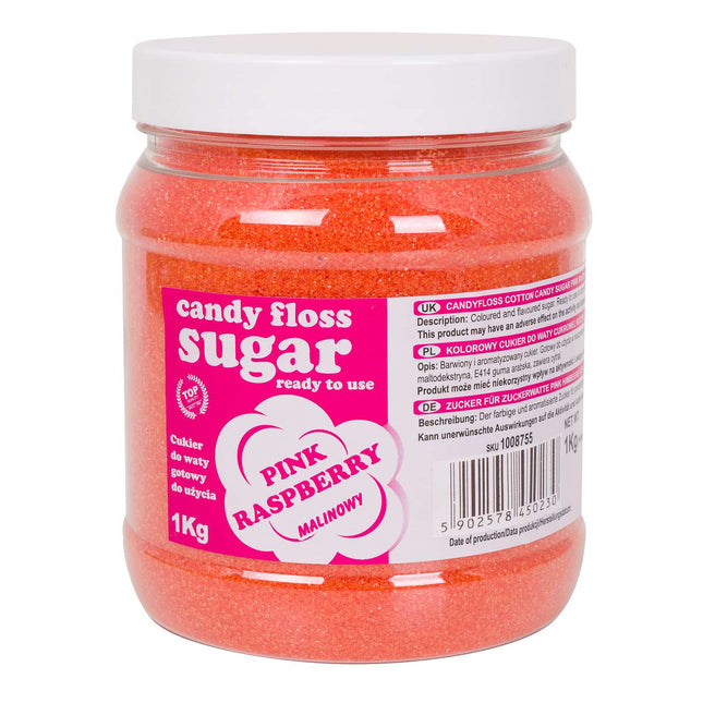 GSG24 Colorful sugar for cotton pink with raspberry flavor 1kg