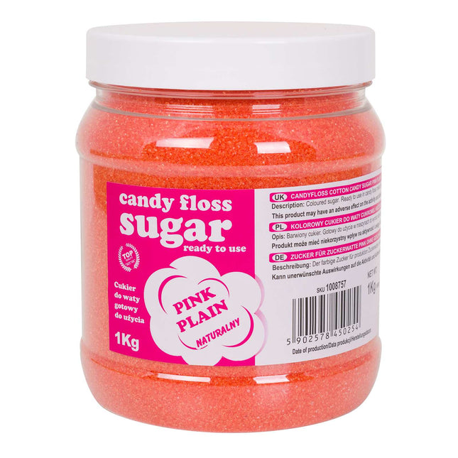 GSG24 Colorful sugar for cotton candy pink natural taste of cotton candy 1kg
