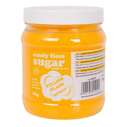 GSG24 Colorful sugar to cotton candy yellow natural taste cotton sugar 1kg