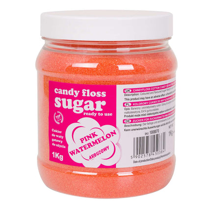 GSG24 Colorful sugar for cotton candy pink with a watermelon flavor 1kg