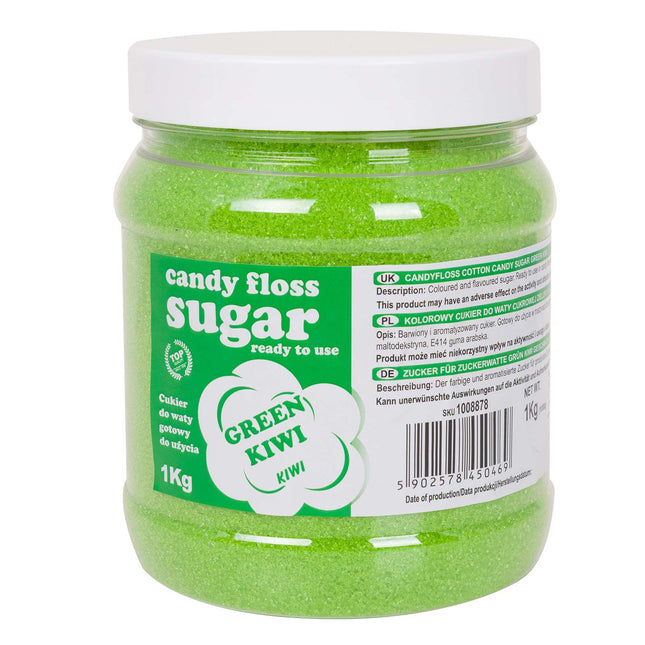GSG24 Colorful sugar for cotton-based green kiwi flavor 1kg