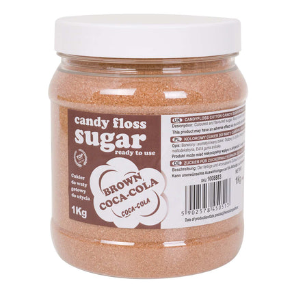 GSG24 Colorful sugar for cotton brown, taste coca-coli 1kg