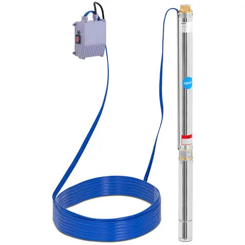 Hillvert Deep-water pump for depth wells of 3600 l/h stainless steel up to 84 m