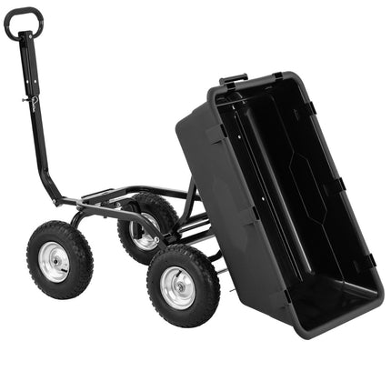 Hillvert Tiltable garden transport tipper trolley up to 550 kg capacity. 150 years – image 3