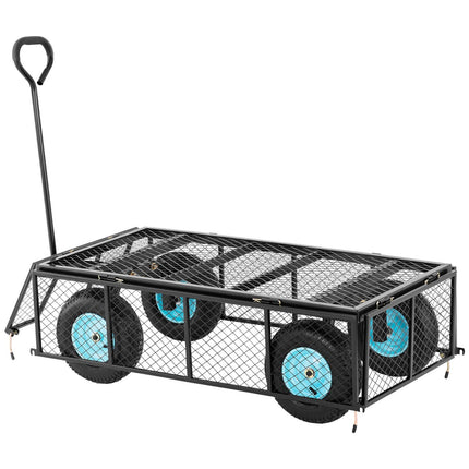 Hillvert Foldable garden cart with a tarpaulin for transporting soil and fertilizer up to 550 kg – image 6