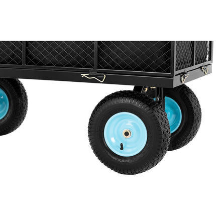 Hillvert Foldable garden cart with a tarpaulin for transporting soil and fertilizer up to 550 kg – image 7