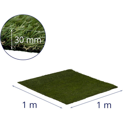 Hillvert Artificial grass on terrace soft balcony 30 mm 20/10 cm 100 x 100 cm – image 6