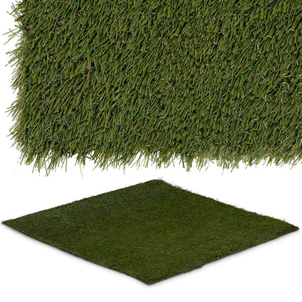 Hillvert Artificial grass on terrace soft balcony 30 mm 20/10 cm 100 x 100 cm