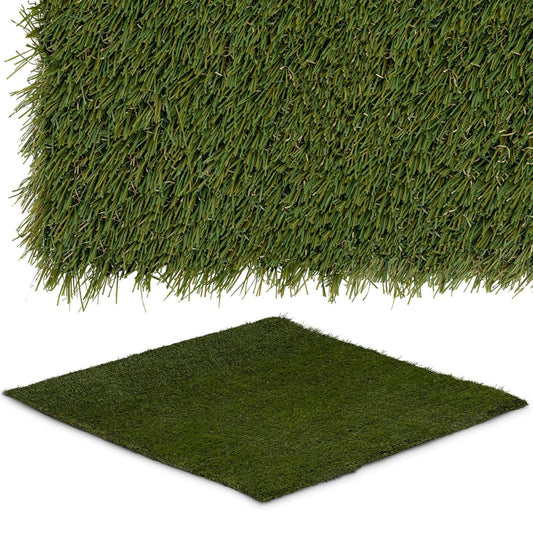 Hillvert Artificial grass on terrace soft balcony 30 mm 20/10 cm 100 x 100 cm