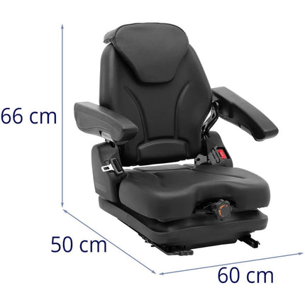Hillvert Seat adjustable seat with armrests and tractor belt seat 42x47cm – image 18