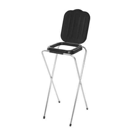 GSG24 Catering stand holder for 120L bags for garbage and waste segregation, BLACK – image 2