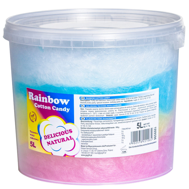 Bartpol Colorful Rainbow Cotton Candy 5L