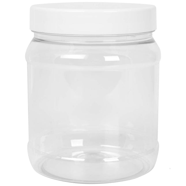 GSG24 Round jar with thread lid 100/400 transparent 1000ml
