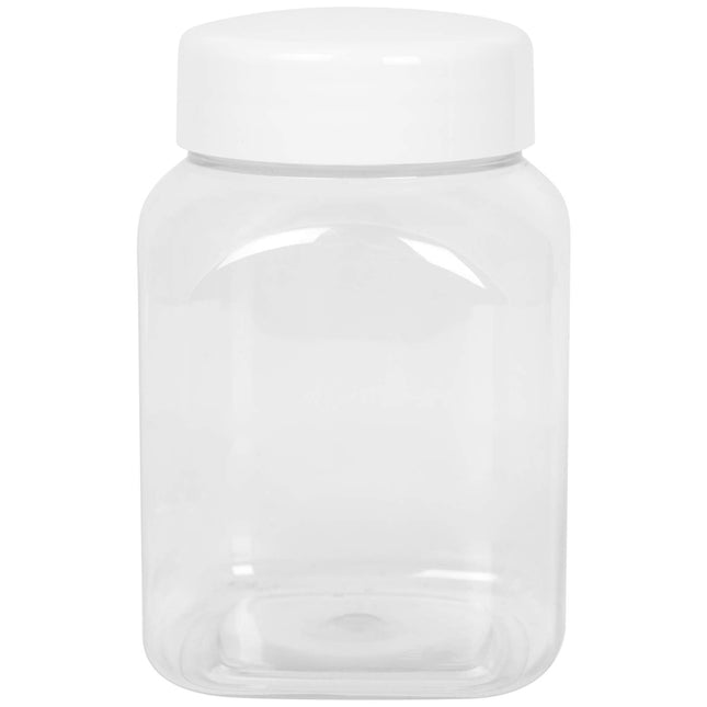GSG24 Square jar with thread cover 63/485 transparent 500ml