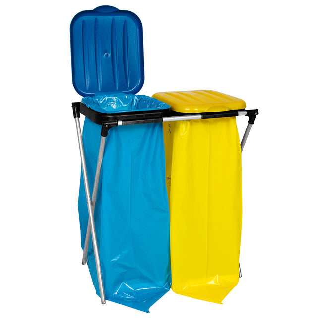GSG24 120L bag holder for waste for sorting - 2 types of waste