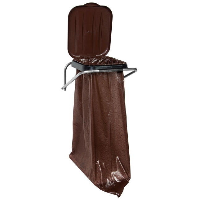 GSG24 Wall holder hanging for sorting of trash brown - bags 120L