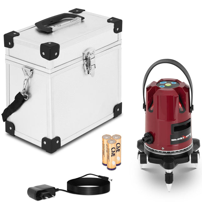 Steinberg Systems Line self-leveling cross laser with 25 m stand