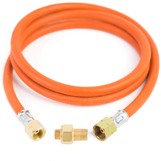MEVA Connection reduction to gas cylinder G 3/8" L - 7/16" hose 1.5m