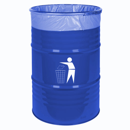 GSG24 Outdoor bin basket durable steel BERCKA 200L - blue