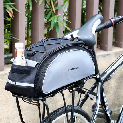 WOZINSKY Bicycle bag for trunk with shoulder strap 13l black – image 7