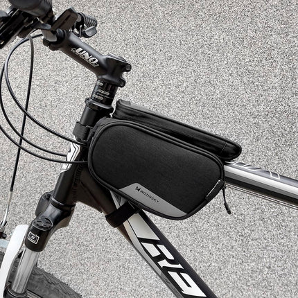 WOZINSKY Bike bag for frame + unhooked phone cover up to 6.5" 1.5l black – image 11