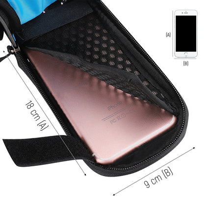 WOZINSKY Bike bag for frame + unhooked phone cover up to 6.5" 1.5l black – image 6