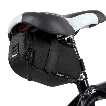 WOZINSKY Small bicycle bag under saddle 0.6 l black – image 2