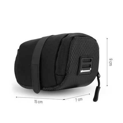 WOZINSKY Small bicycle bag under saddle 0.6 l black – image 5