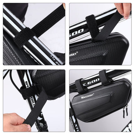 WOZINSKY Bicycle bag for bike frame 1.5 l black – image 11
