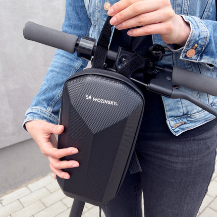 WOZINSKY Waterproof wheel bag scooter bag for scooter 4 l black – image 6