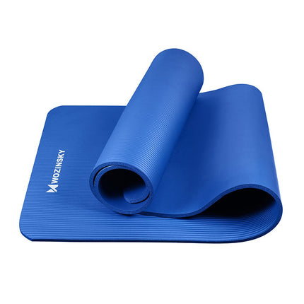 WOZINSKY Exercise mat 181 x 63 x 1 cm thick gymnastics mat for pink yoga – image 14