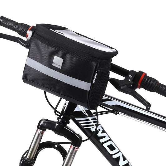 WOZINSKY Bicycle bag for steering wheel with case for phone 2 l black