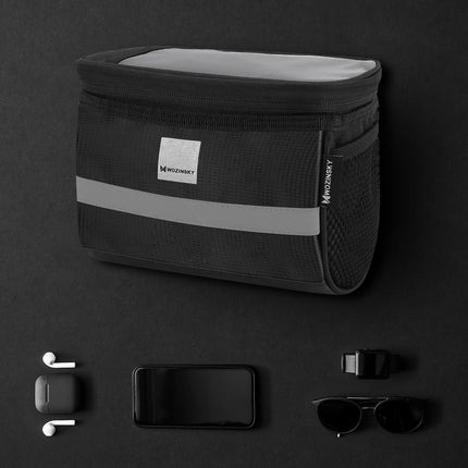 WOZINSKY Bicycle bag for steering wheel with case for phone 2 l black – image 2