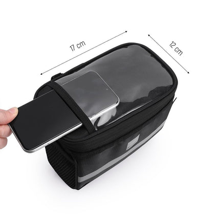 WOZINSKY Bicycle bag for steering wheel with case for phone 2 l black – image 4