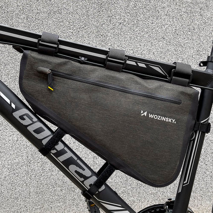 WOZINSKY Bicycle bag for bike frame 5 l grey – image 10