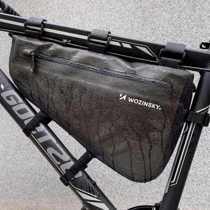 WOZINSKY Bicycle bag for bike frame 5 l grey – image 11