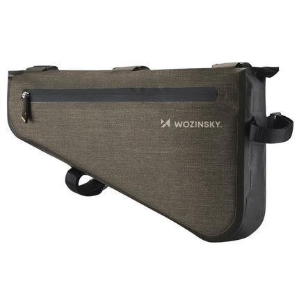 WOZINSKY Bicycle bag for bike frame 5 l grey – image 2