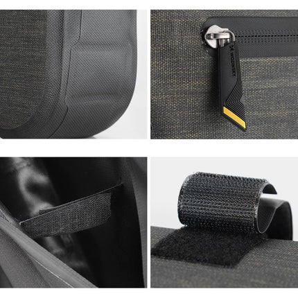 WOZINSKY Bicycle bag for bike frame 5 l grey – image 3