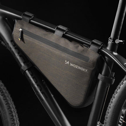 WOZINSKY Bicycle bag for bike frame 5 l grey – image 9