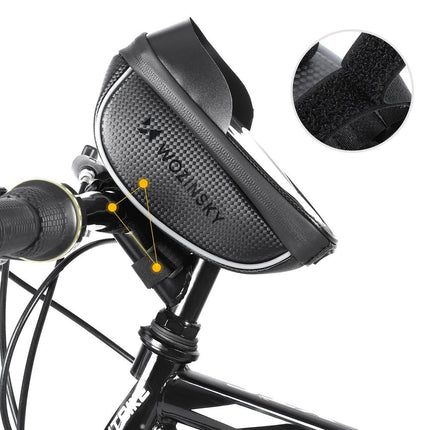 WOZINSKY Bicycle bag for steering wheel with case for phone 2 l black – image 15
