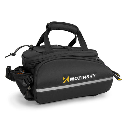 WOZINSKY Large bicycle bag for trunk 35l + rain cover black – image 5