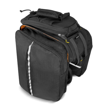 WOZINSKY Large bicycle bag for trunk 35l + rain cover black – image 9