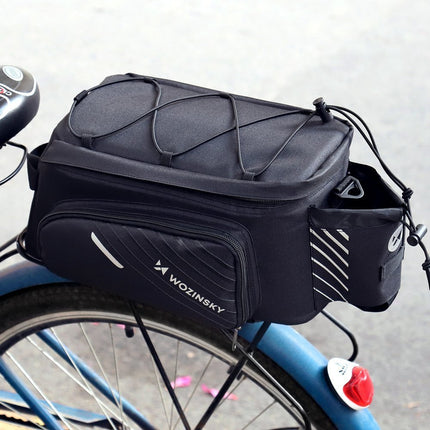 WOZINSKY Bike bag for trunk with shoulder strap 9l rain cover black – image 10